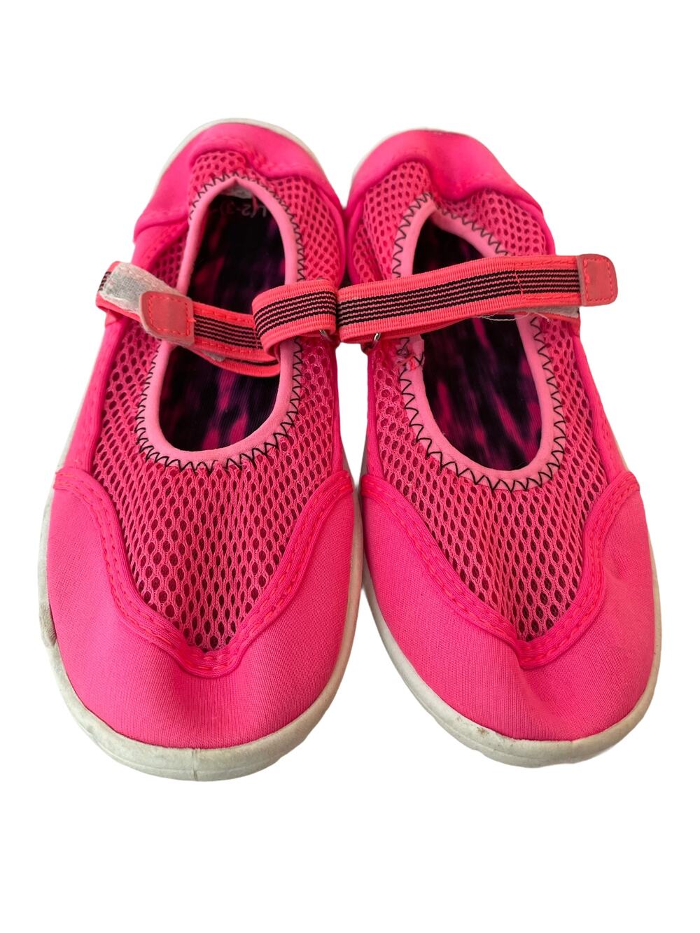 Pink Water Shoes Big Girl's size Large 2-3 Swim Aqua